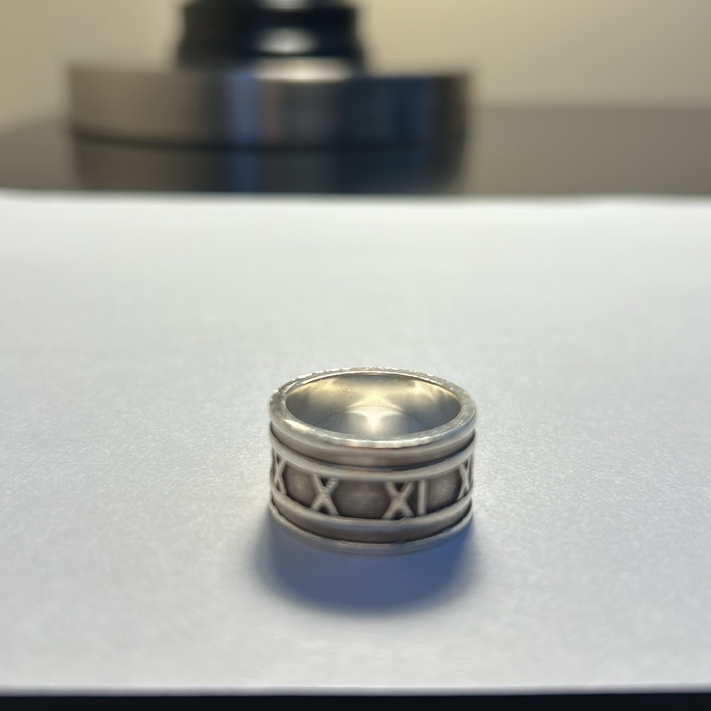 Tiffany & Company Atlas Roman Numeral Ring - Picture 2 of 9
